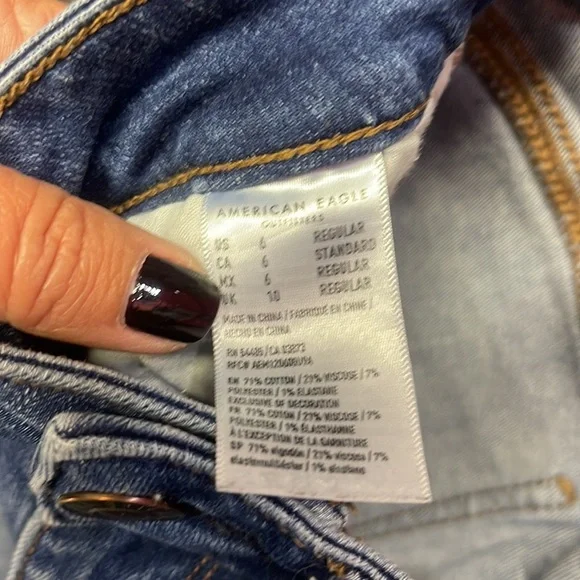 American Eagle 6 Regular Skinny Jeans - Picture 3 of 4